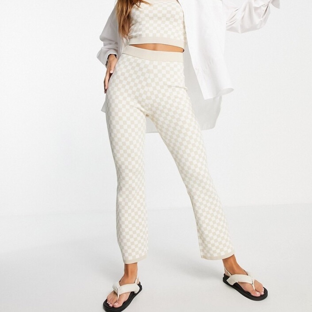 & Other Stories - Knit Trousers - Checkered